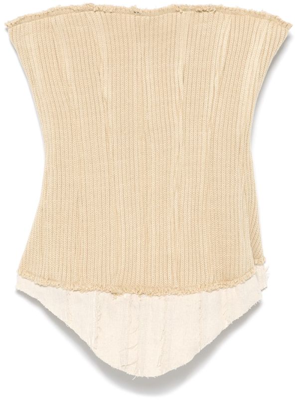 Elena Velez Knitted Corset Top | Browns Knitted Tops