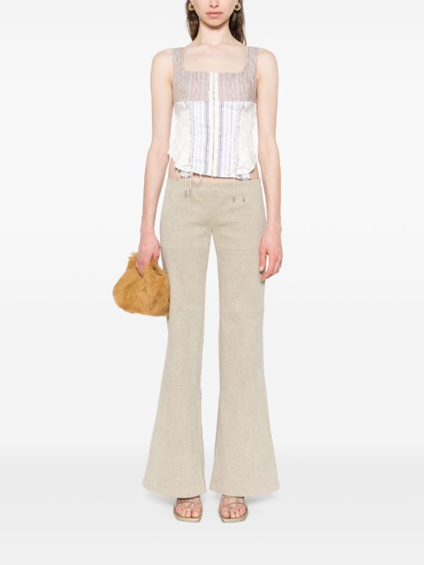Elena Velez Low-waist Trousers | Browns Slim Pants
