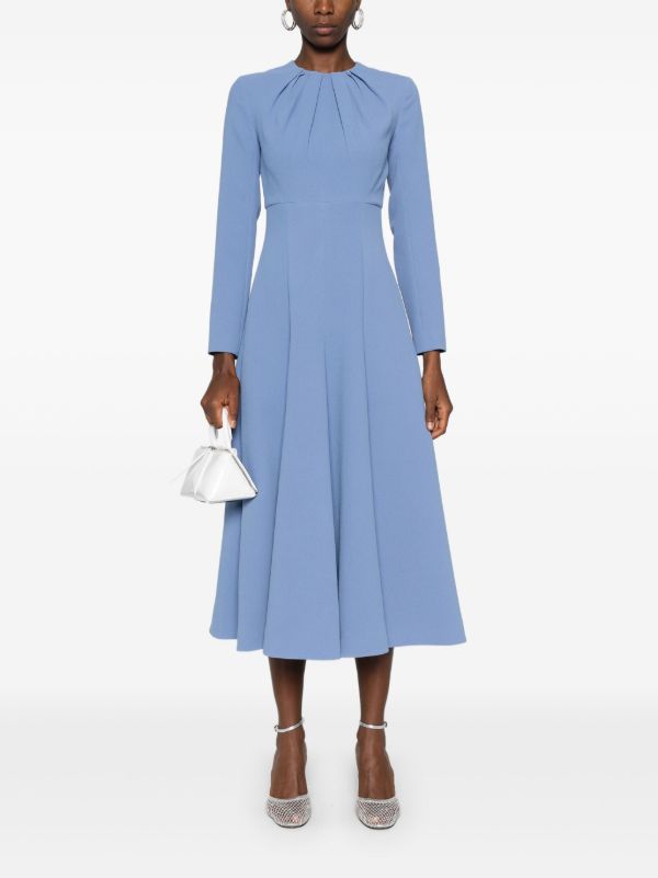 Emilia Wickstead Blue Belgium Dress | Browns Day Dresses