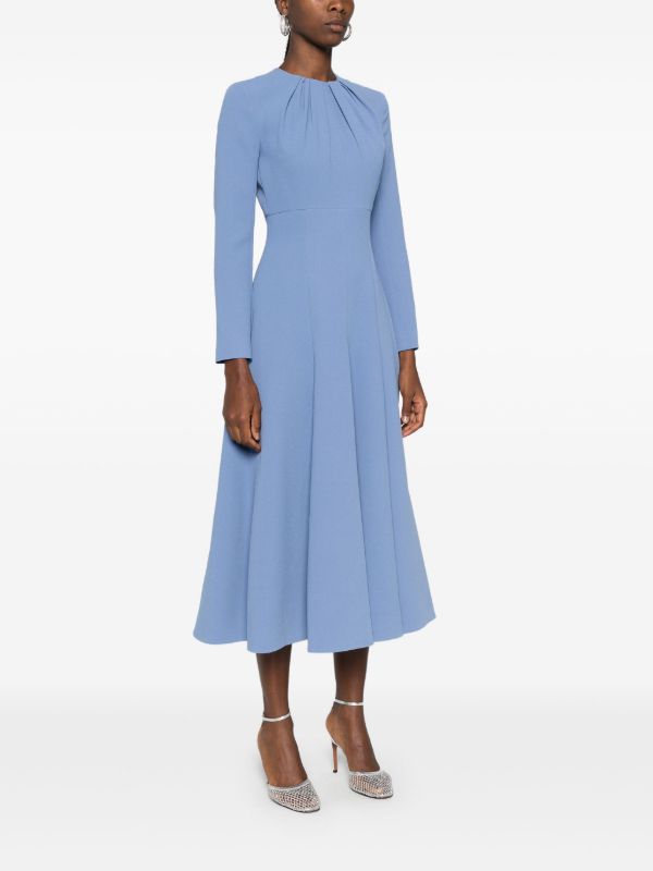 Emilia Wickstead Blue Belgium Dress | Browns Day Dresses