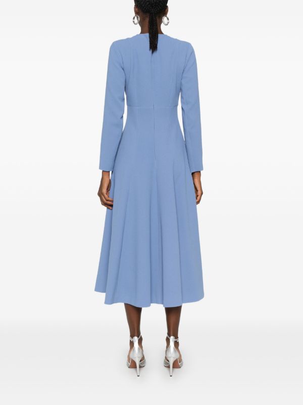 Emilia Wickstead Blue Belgium Dress | Browns Day Dresses