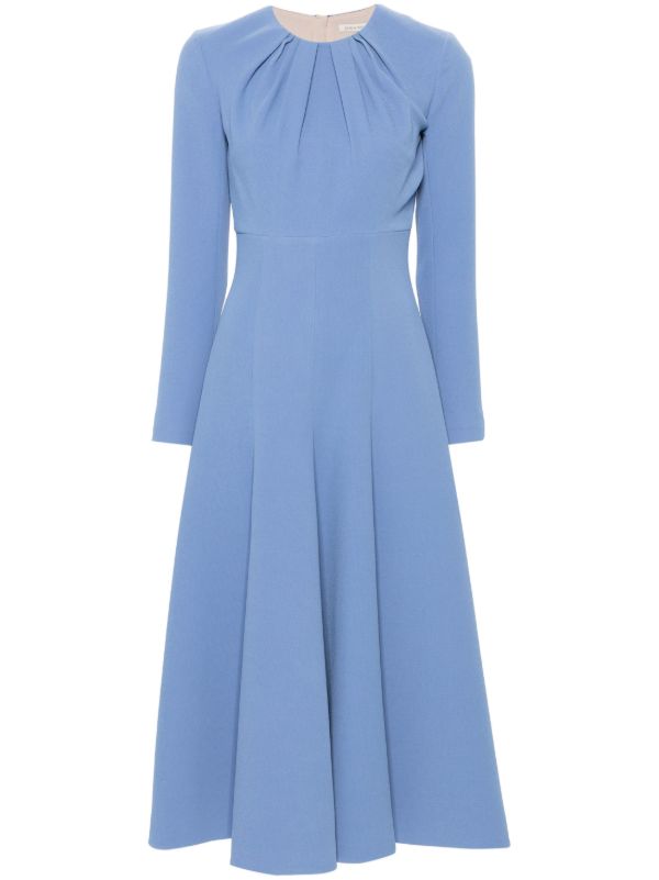 Emilia Wickstead Blue Belgium Dress | Browns Day Dresses