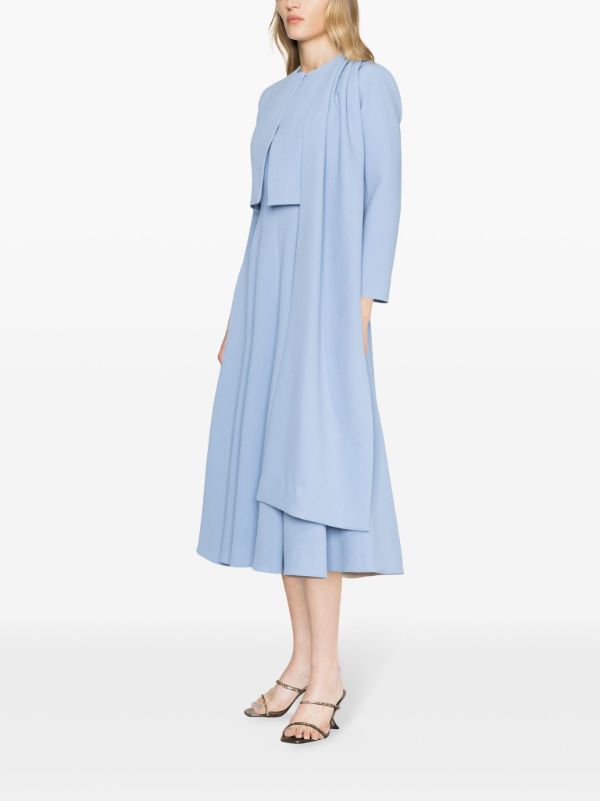 Emilia Wickstead Blue Meggie Cropped Jacket | Browns Cropped Jackets