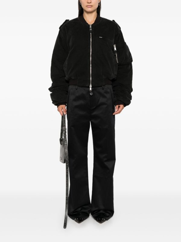 ENTIRE STUDIOS Black Straight-Leg Trousers | Browns Regular-Fit & Straight Leg Pants