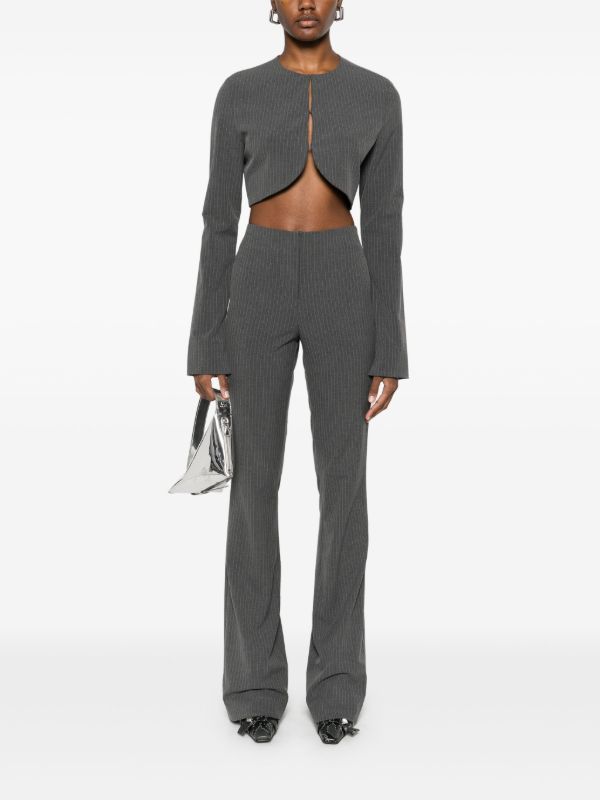 ENTIRE STUDIOS Pinstripe Bootcut Trousers | Browns Flared & Bell-Bottom Pants