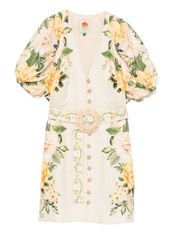 FARM Rio Garden Cascade mini dress | Browns Day Dresses