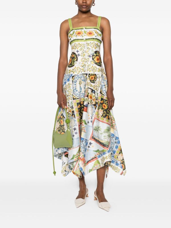 FARM Rio Latin Trip Midi Dress | Browns Day Dresses