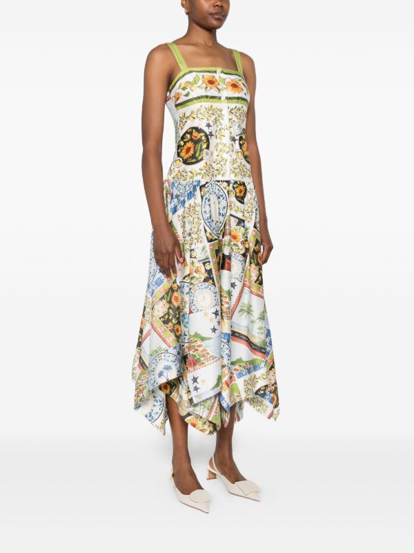 FARM Rio Latin Trip Midi Dress | Browns Day Dresses