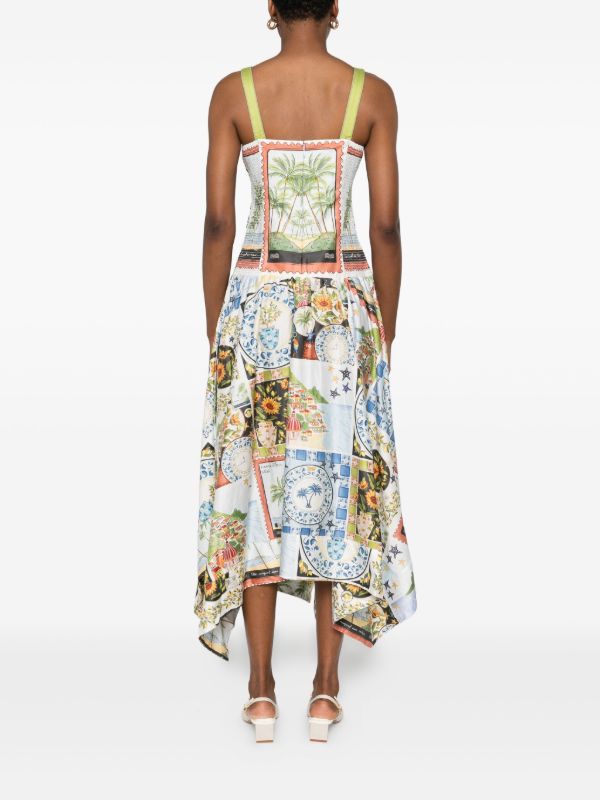 FARM Rio Latin Trip Midi Dress | Browns Day Dresses