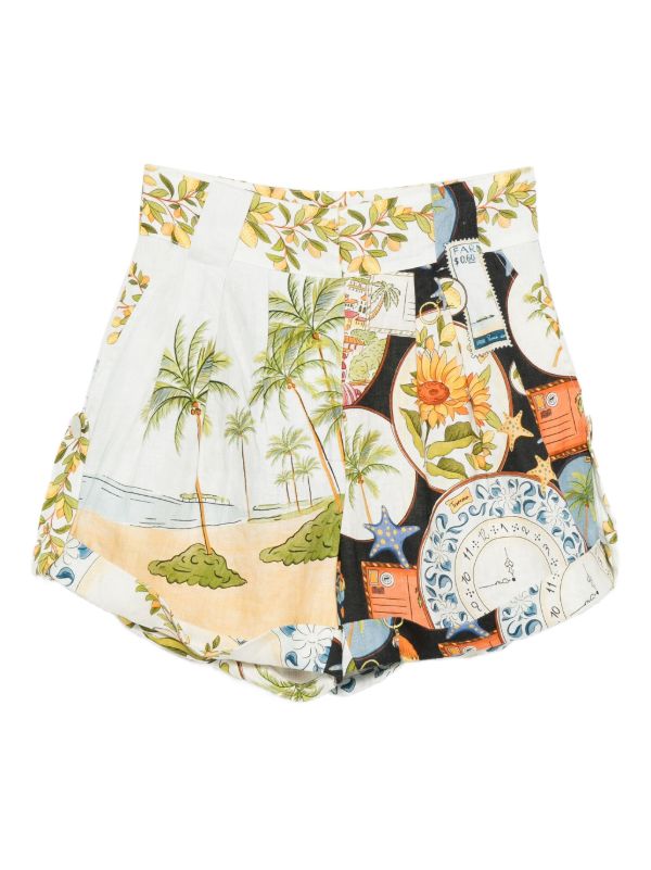 FARM Rio Latin Trip Scarves shorts | Browns Short & Mini Shorts