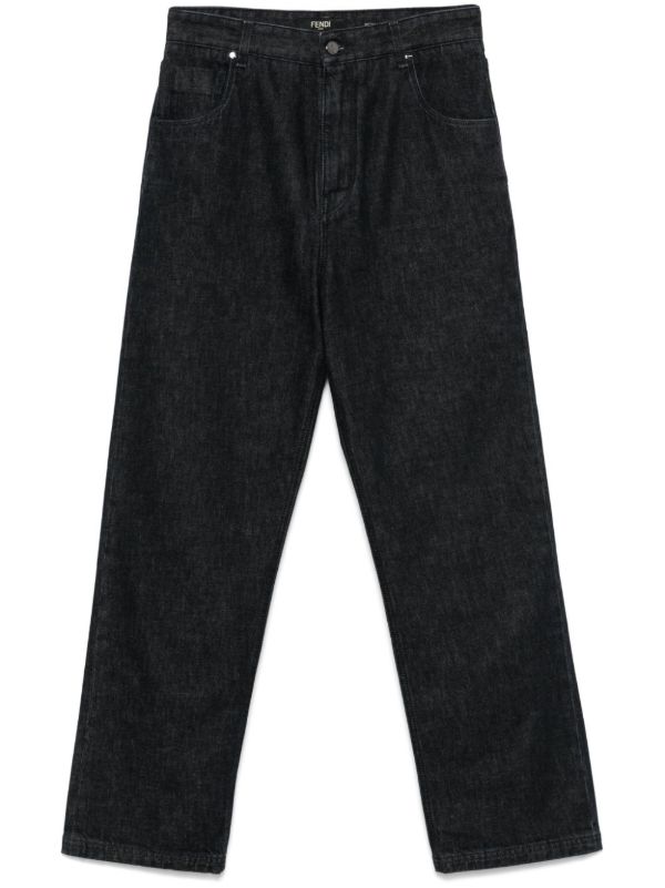 FENDI Black Long Jeans | Browns Regular & Straight-Leg Jeans