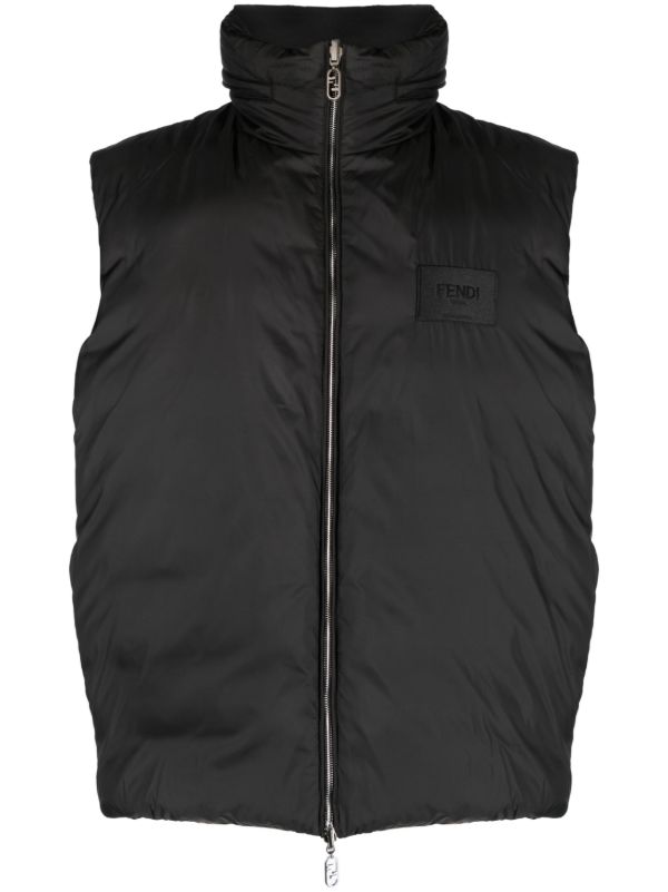 FENDI Black Reversible Padded Gilet | Browns Performance Gilets