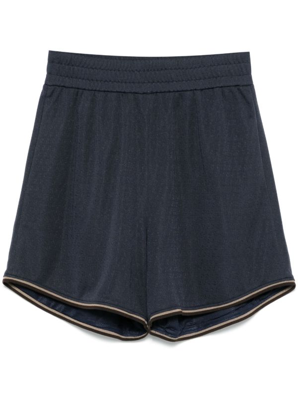 FENDI Blue FF Jacquard Shorts | Browns Track & Running Shorts