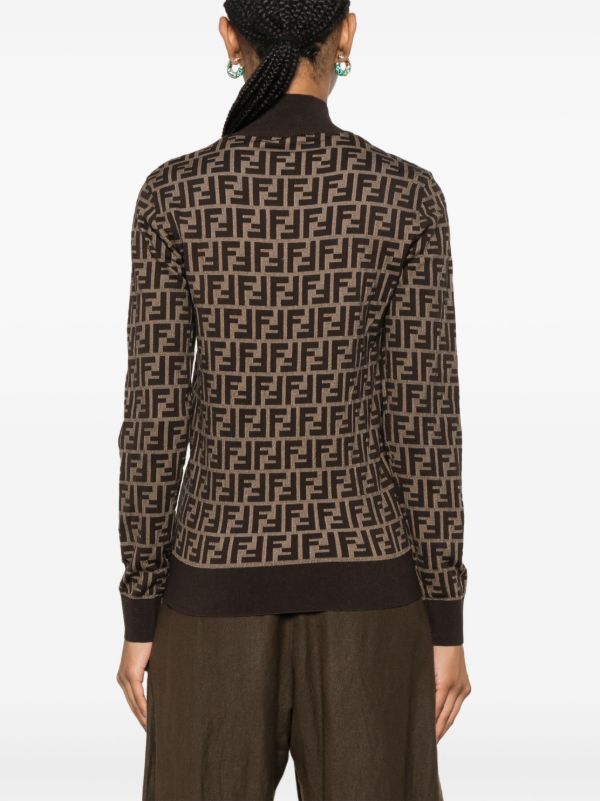 FENDI FF High-Neck Sweater | Browns Knitted Sweaters