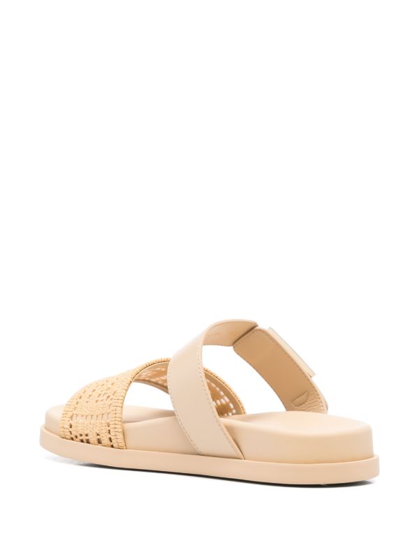 FENDI Raffia FF-embroidered Sandals | Browns Sandals