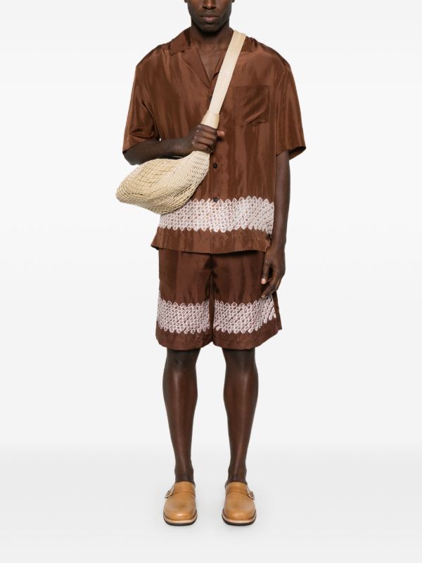 Feng Chen Wang Silk Shorts | Browns Deck Shorts