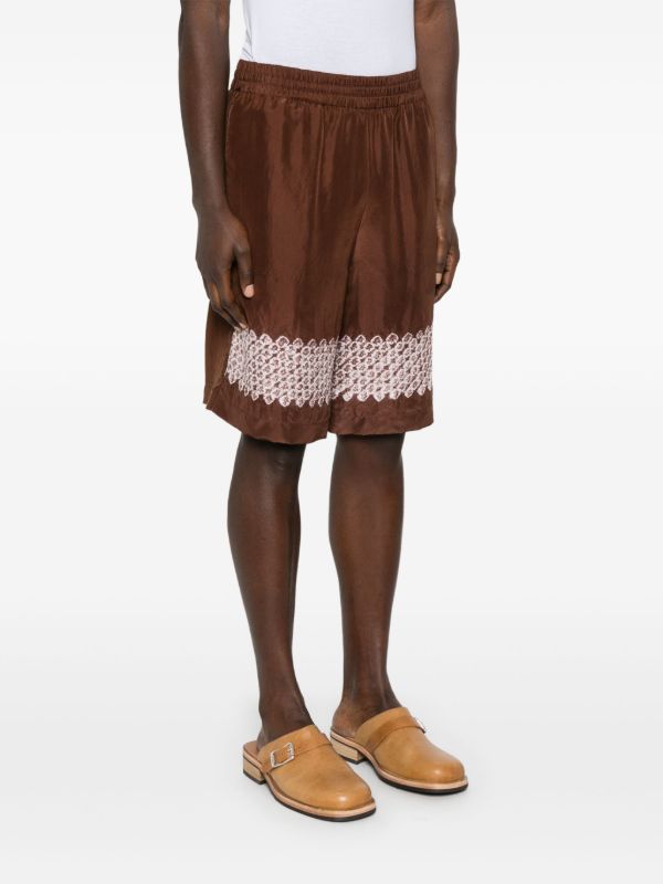 Feng Chen Wang Silk Shorts | Browns Deck Shorts