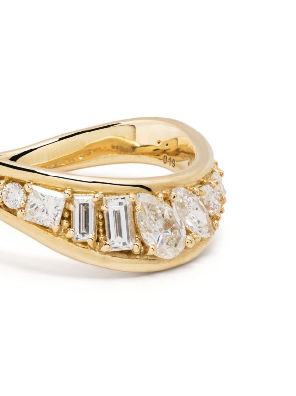 Fernando Jorge 18K Stream Wave Diamond Ring | Browns Fine Rings