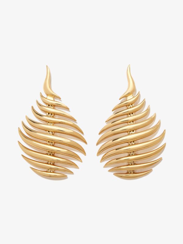 Fernando Jorge 18K Yellow Gold Flame Small Drop Earrings | Browns Fine Earrings