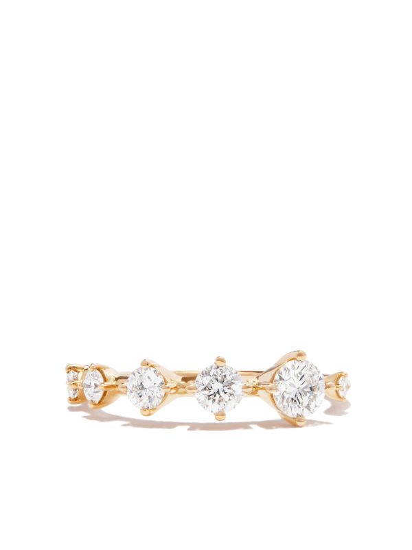 Fernando Jorge 18K Yellow Gold Small Sequence Diamond Band Ring | Browns Fine Rings