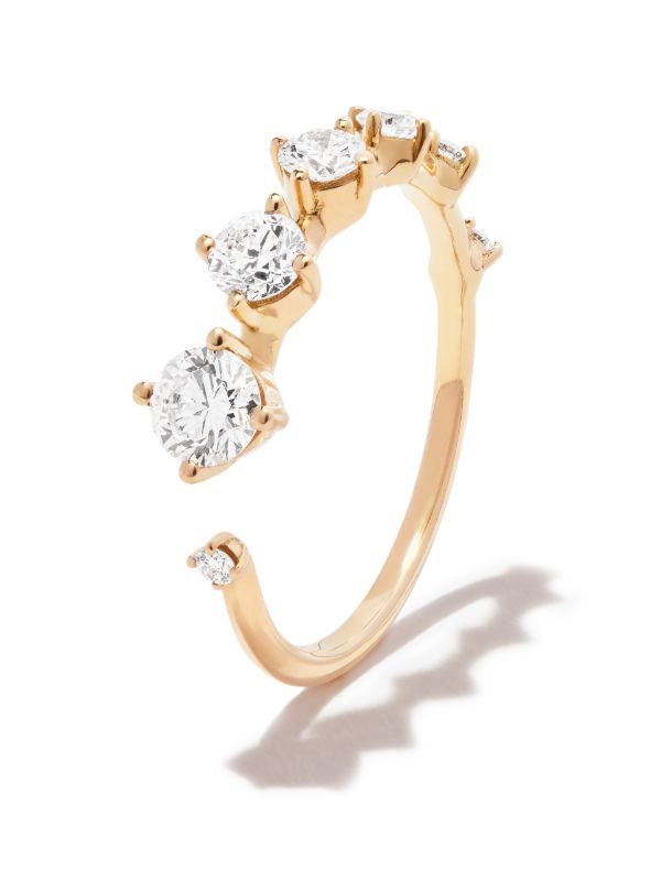 Fernando Jorge 18K Yellow Gold Small Sequence Diamond Band Ring | Browns Fine Rings