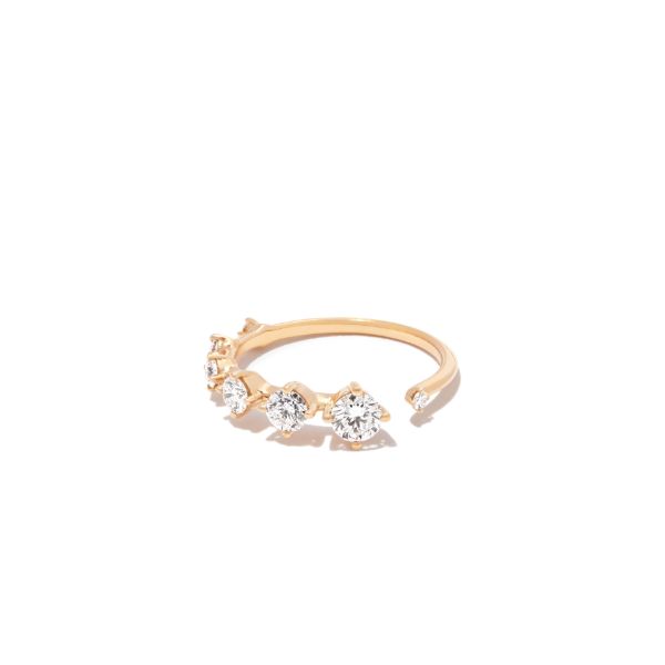 Fernando Jorge 18K Yellow Gold small Sequence Diamond Band Ring | Browns Fine Rings
