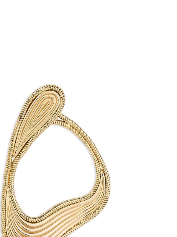 Fernando Jorge 18K Yellow Gold Stream Lines Loop Earrings | Browns Fine Earrings