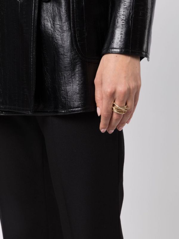 Ferragamo All-over Crystal-embellished Ring | Browns Rings