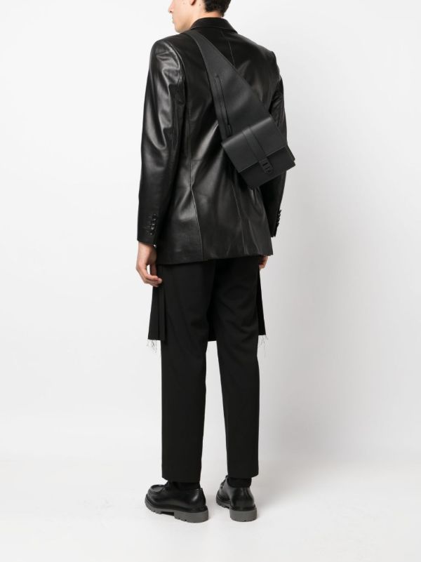 Ferragamo Black Asymmetric Shoulder Bag | Browns Shoulder Bags