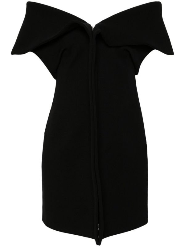 Ferragamo Black Gabardine Sleeveless Jacket | Browns Cocktail & Party Dresses