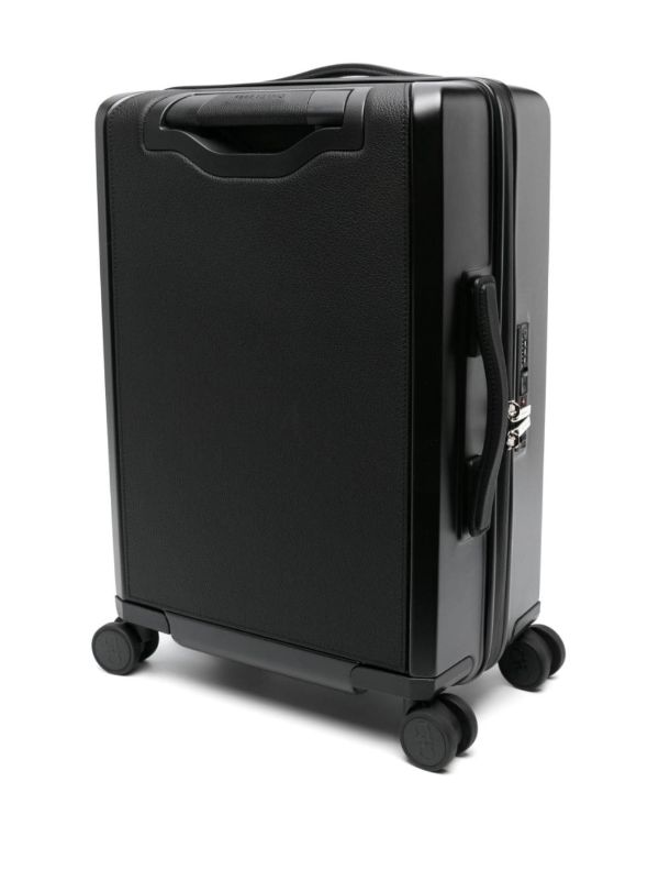 Ferragamo Black Gancini Embossed Leather Suitcase | Browns Luggage & Holdalls