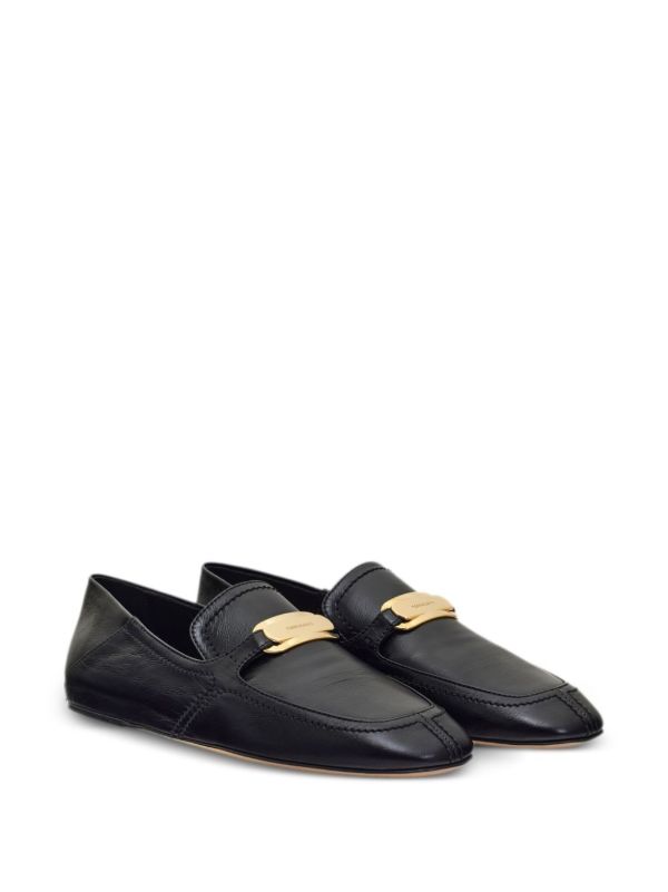 Ferragamo Black New Vara Leather Loafers | Browns Loafers