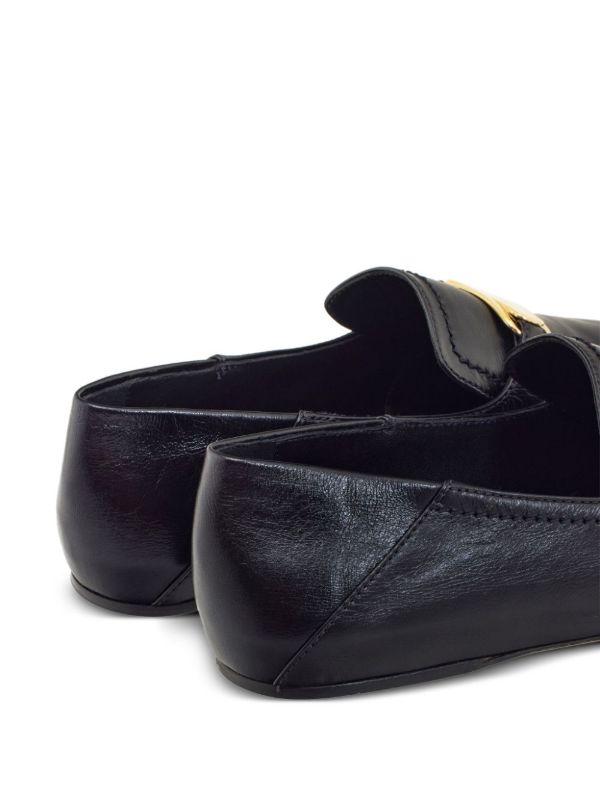 Ferragamo Black New Vara Leather Loafers | Browns Loafers