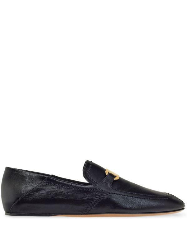 Ferragamo Black New Vara Leather Loafers | Browns Loafers