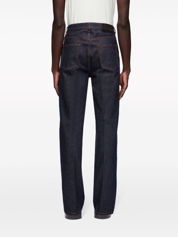 Ferragamo Blue High-Rise Straight Jeans | Browns Regular & Straight-Leg Jeans
