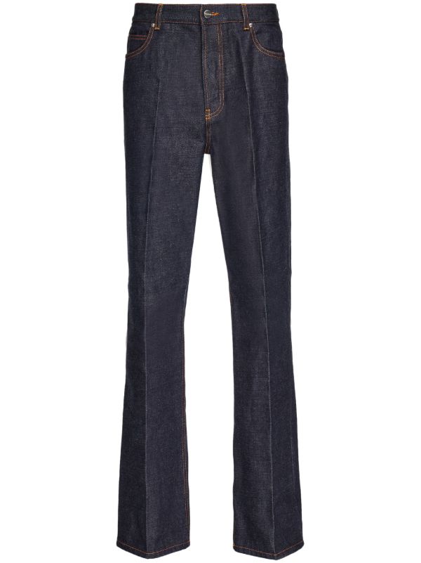 Ferragamo Blue High-Rise Straight Jeans | Browns Regular & Straight-Leg Jeans