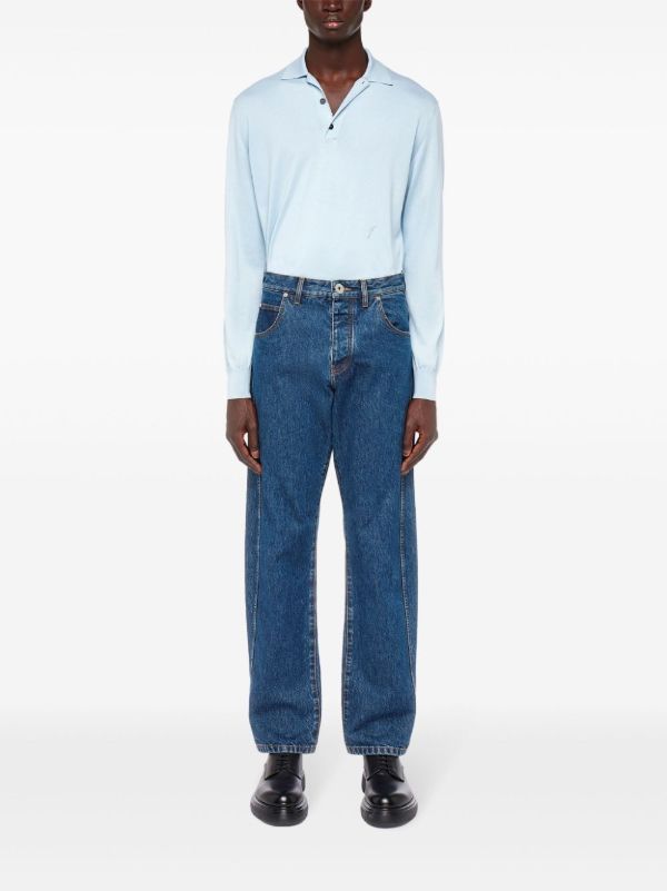 Ferragamo Blue Mid-Rise Straight Jeans | Browns Regular & Straight-Leg Jeans