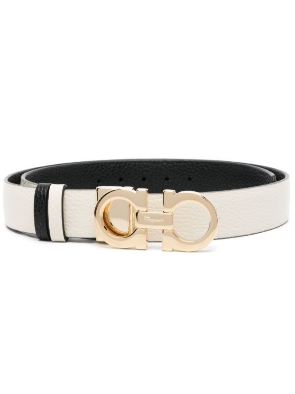 Ferragamo Gancini-buckle reversible leather belt | Browns Belts