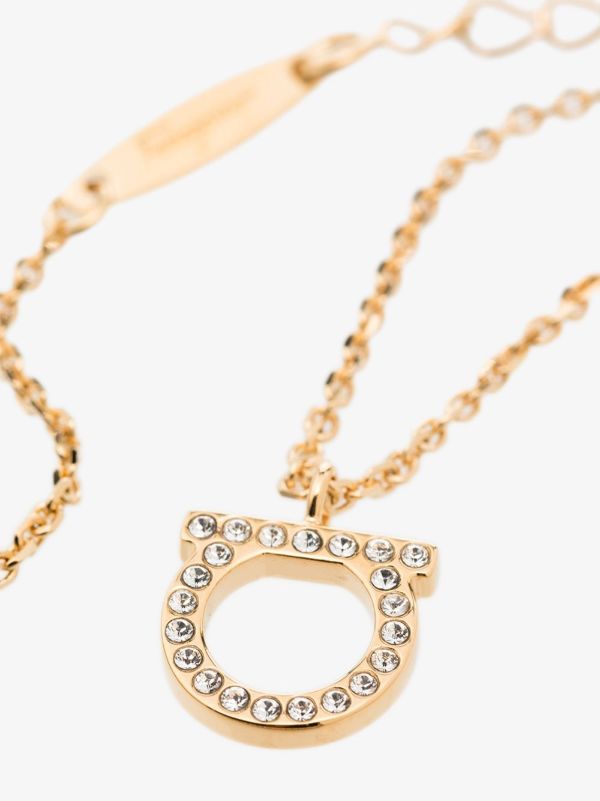 Ferragamo Gancini Crystals Necklace | Browns Necklaces