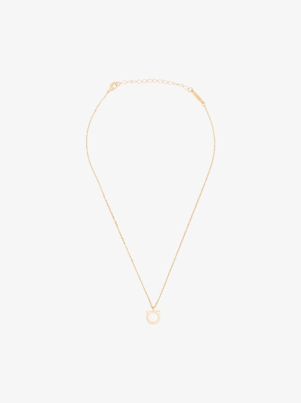 Ferragamo large Gancini pendant necklace | Browns Necklaces