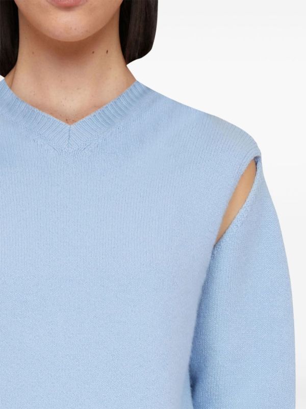 Ferragamo Layered Cashmere Sweater | Browns Knitted Sweaters