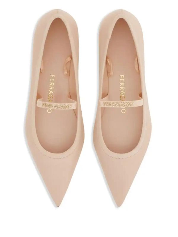 Ferragamo Leather Ballet Flats | Browns Ballerina Shoes