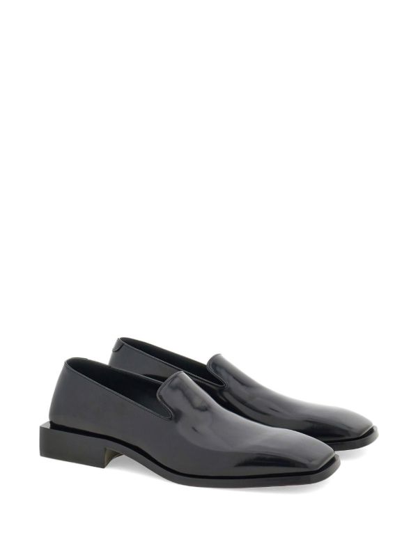 Ferragamo Leather Square-Toe Loafers | Browns Loafers