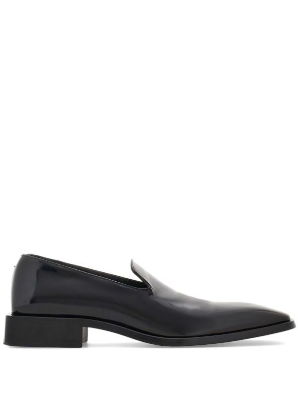 Ferragamo Leather Square-Toe Loafers | Browns Loafers