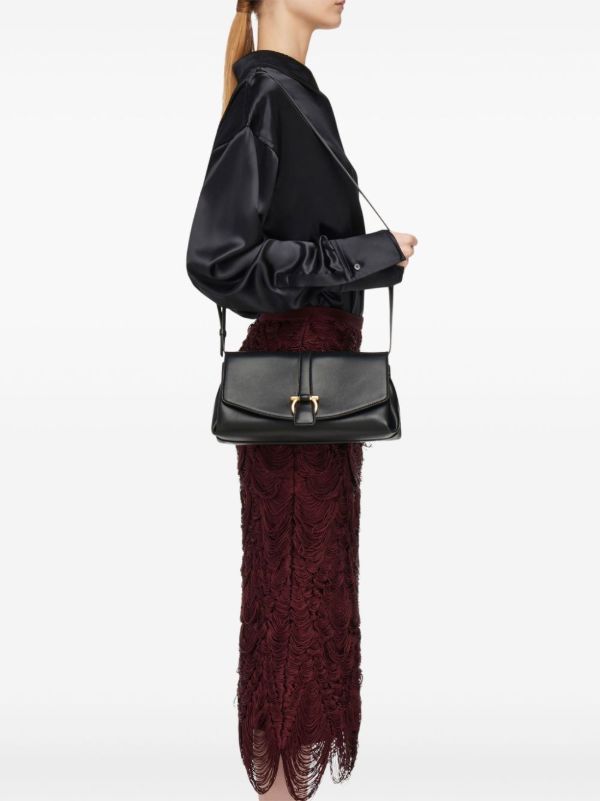 Ferragamo Medium Gancini Leather Shoulder Bag | Browns Shoulder Bags