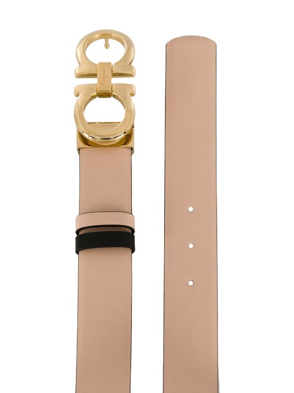 Ferragamo Neutral Gancini Leather Belt | Browns Belts