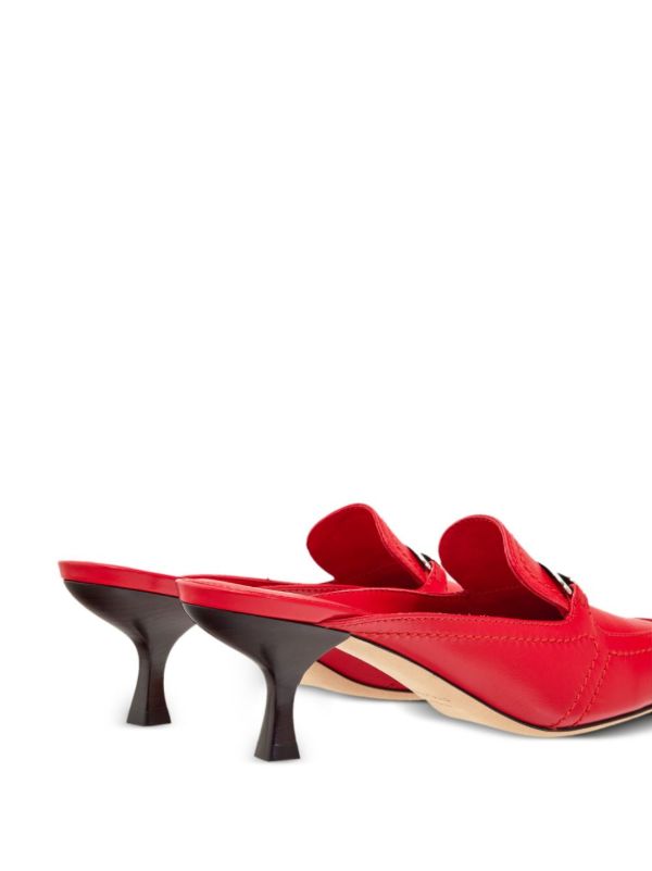 Ferragamo Red New Vara Leather Mules | Browns Mules