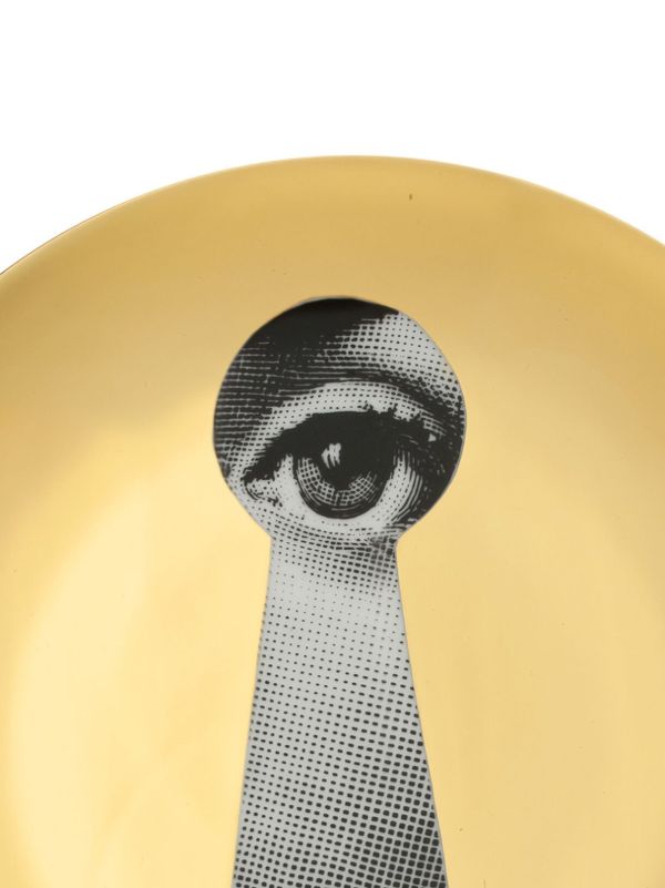 Fornasetti Black And Gold Tema E Variazioni N14 Wall Plate | Browns Decorative Trays & Plates