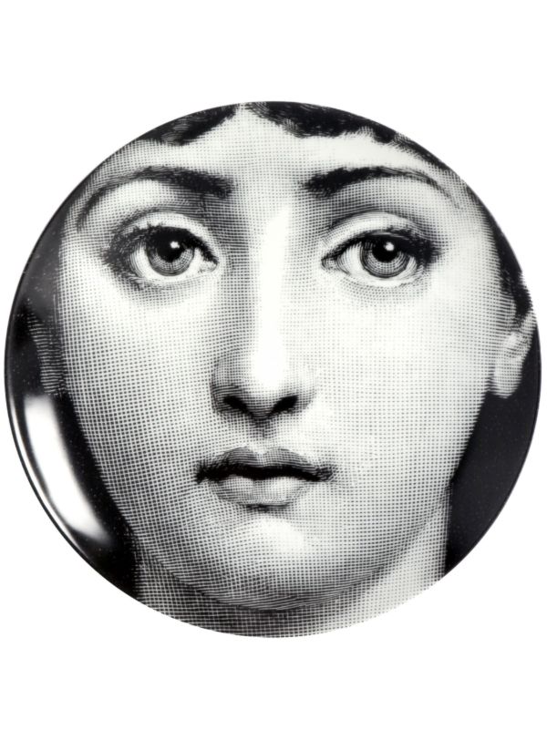 Fornasetti Black Tema E Variazioni N1 Wall Plate | Browns Decorative Trays & Plates
