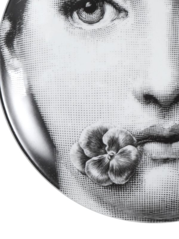 Fornasetti Black Tema E Variazioni N137 Wall Plate | Browns Decorative Trays & Plates